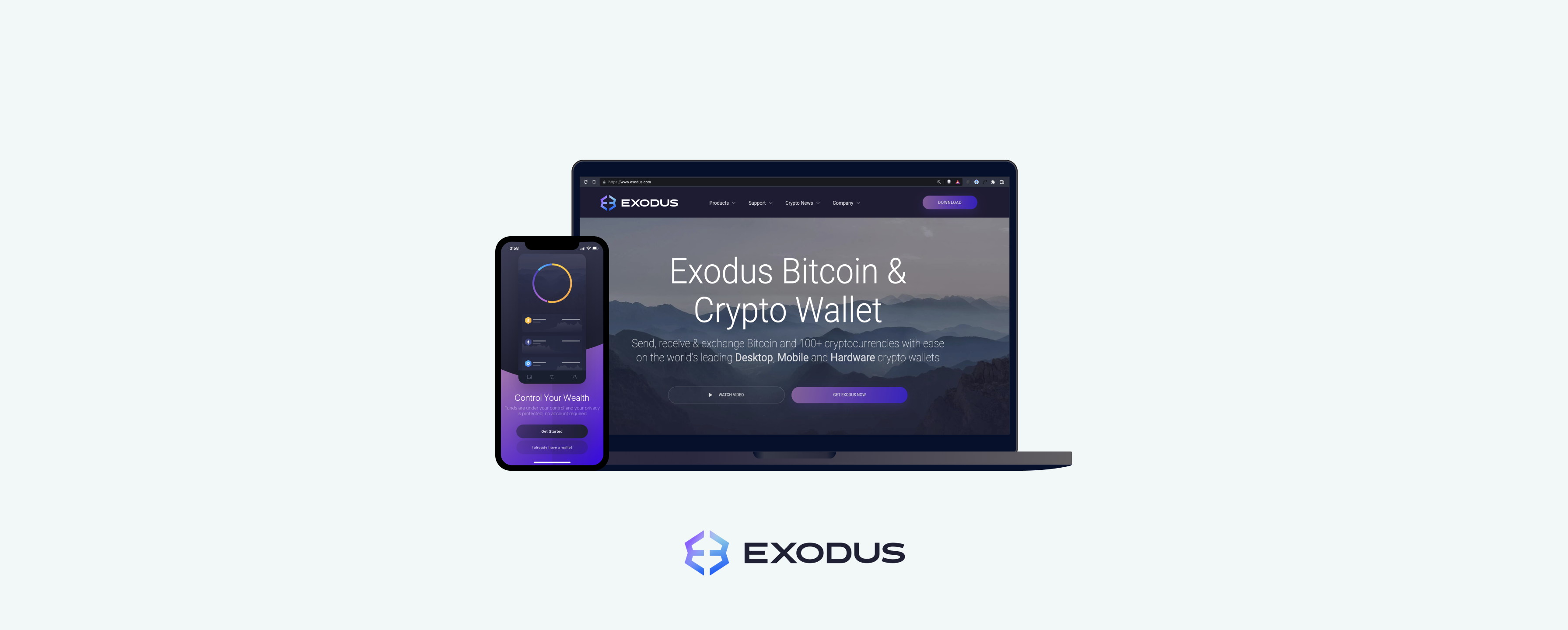 exodus mobile and desktop wallets